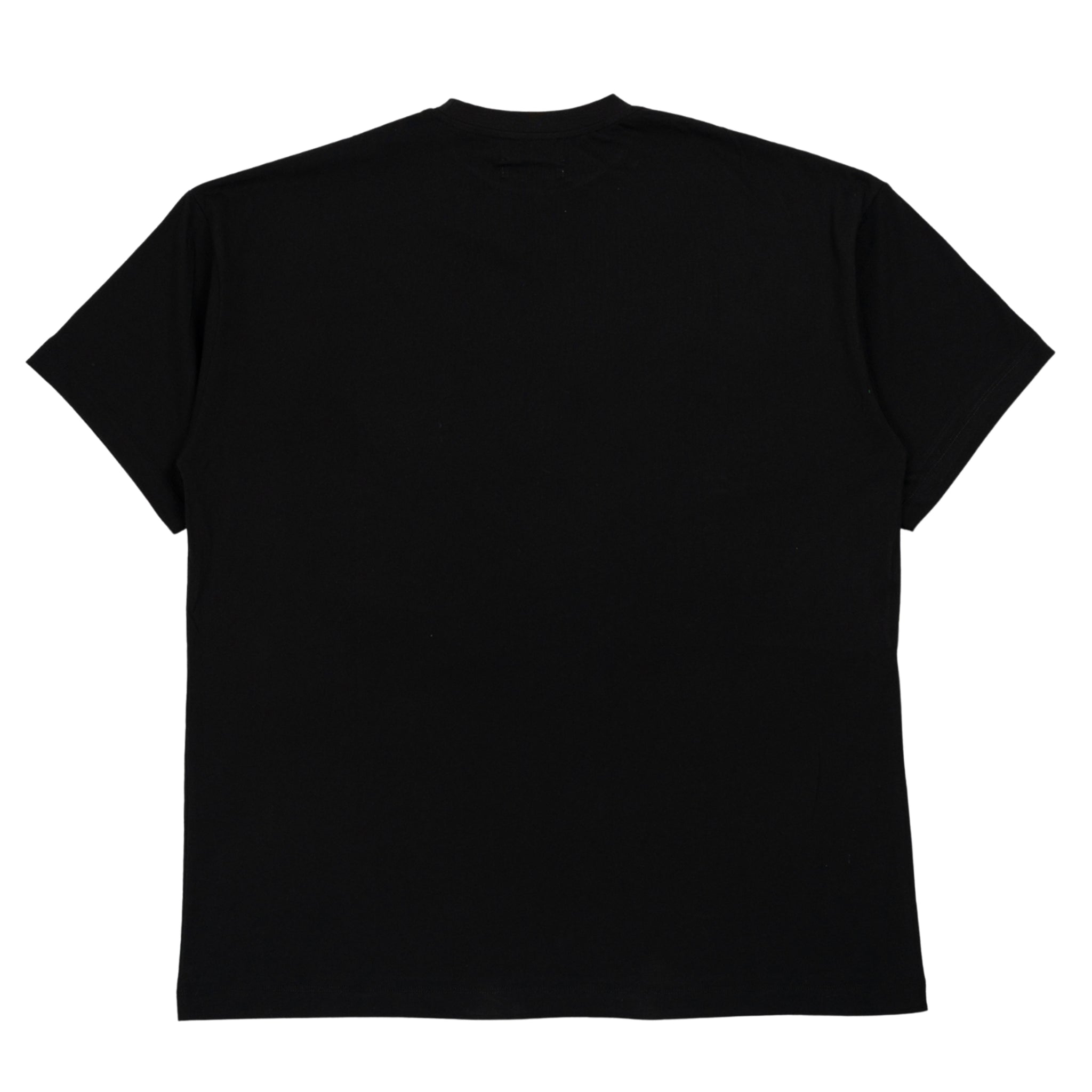 Foglia t-shirt stampata in nero
