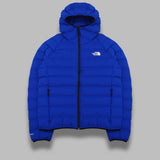 m rmst down hoodie - 20d x 20d 148 g/m² 83% nylon, 17% elastane woven with non-pfc durable water-repellent NF0A7UQA 40S1 THE NORTH FACE 