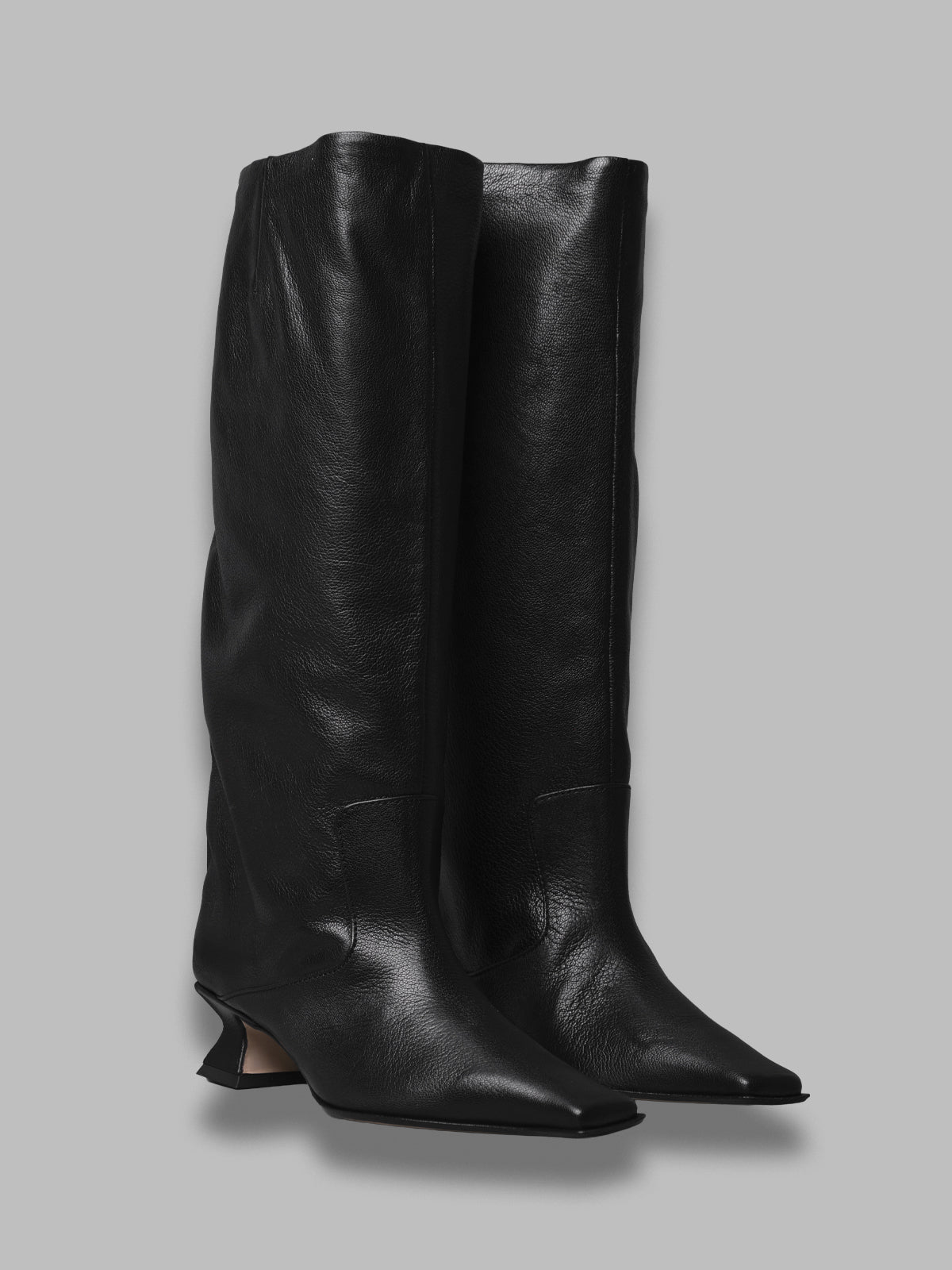 effie black tall boots MI_5871- BK MIISTA 