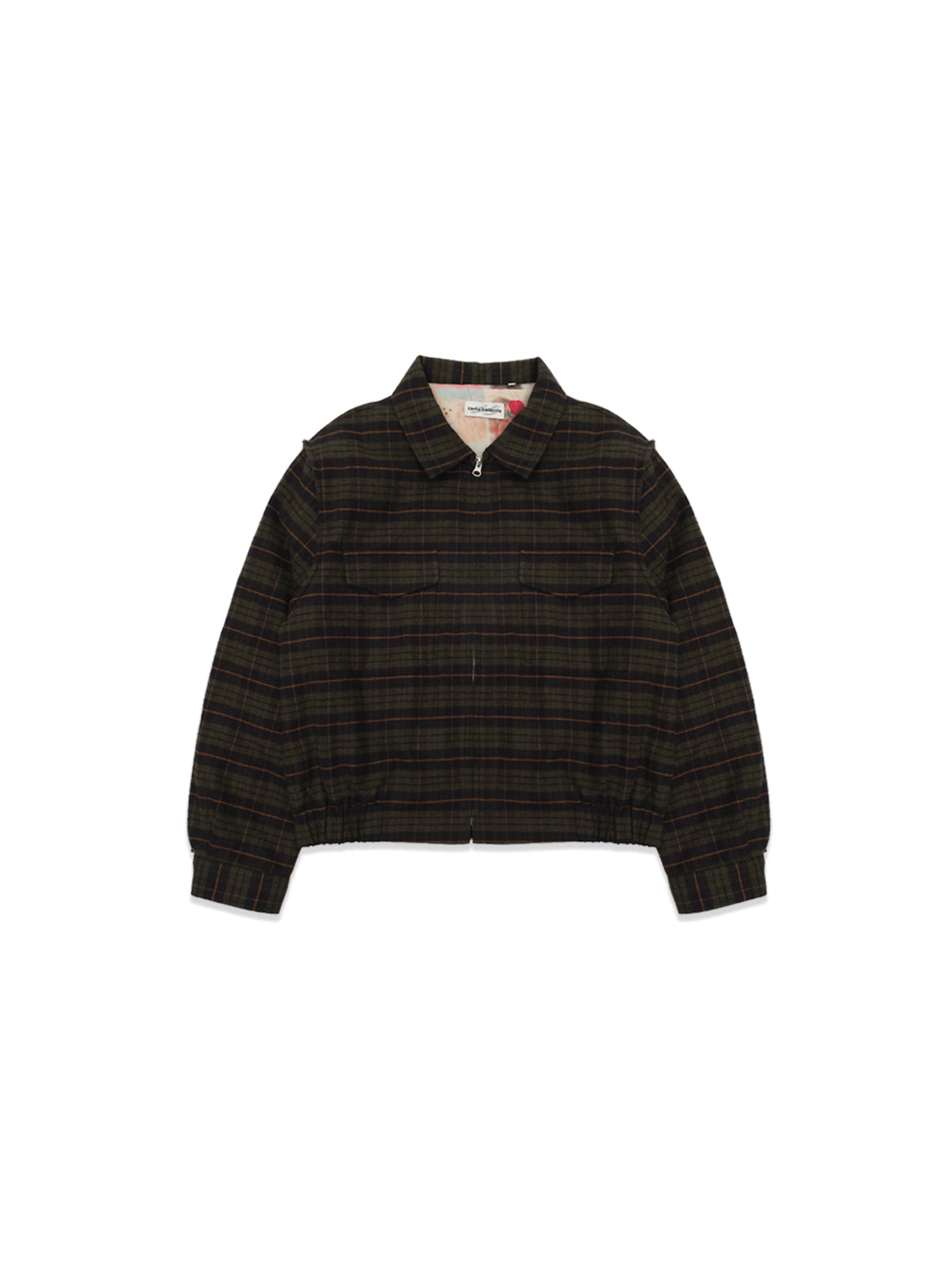 stay plaid jacket AW26OW0101- MULTI CARNE BOLLENTE 