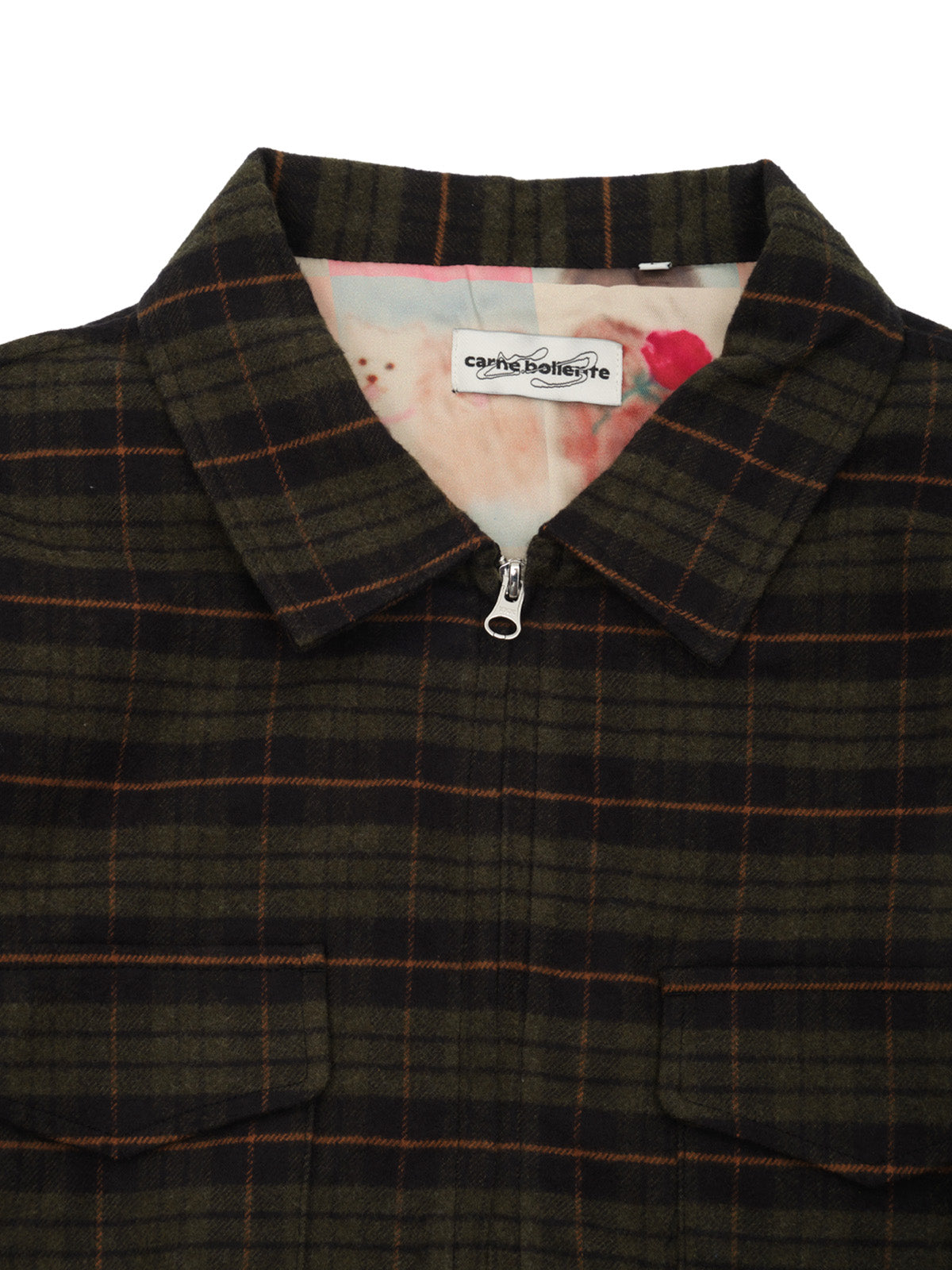 stay plaid jacket AW26OW0101- MULTI CARNE BOLLENTE 