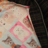 stay plaid jacket AW26OW0101- MULTI CARNE BOLLENTE 