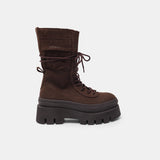 woman lace-up boot F6CPH691-NAB- CHO COPENHAGEN 