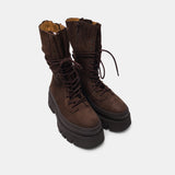 woman lace-up boot F6CPH691-NAB- CHO COPENHAGEN 