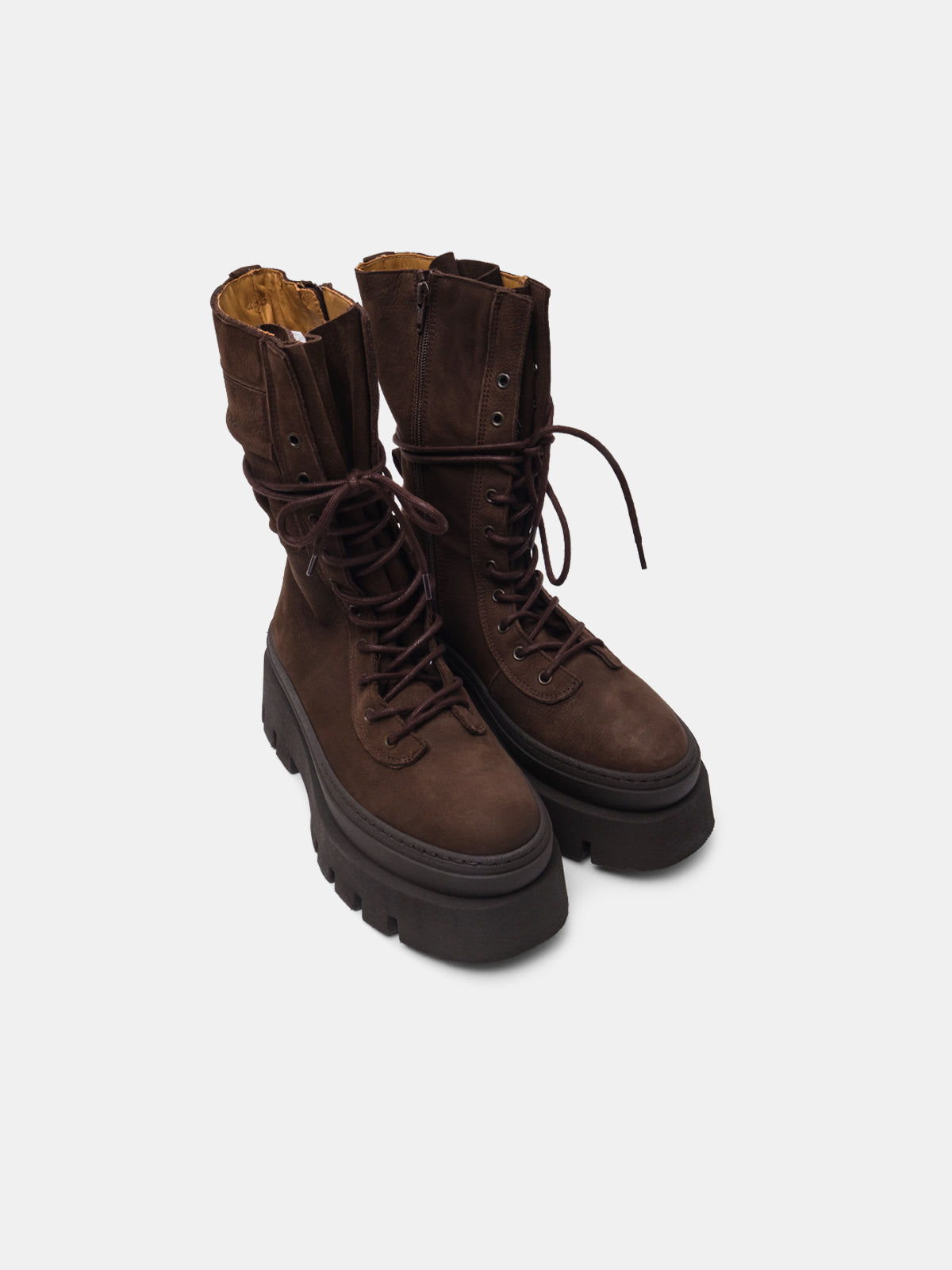 woman lace-up boot F6CPH691-NAB- CHO COPENHAGEN 