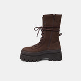 woman lace-up boot F6CPH691-NAB- CHO COPENHAGEN 