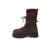 woman lace-up boot F6CPH691-NAB- CHO COPENHAGEN 