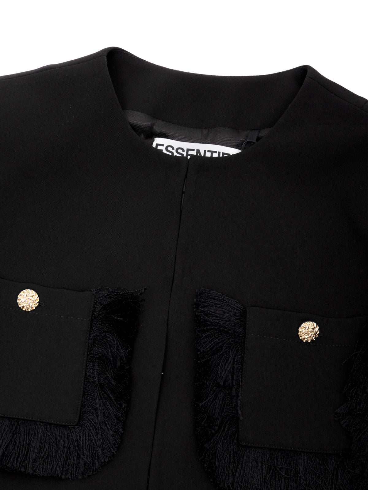 kinetic fringed jacket KINETIC- BL32 ESSENTIEL ANTWERP 