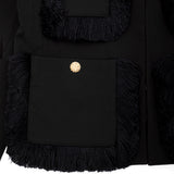 kinetic fringed jacket KINETIC- BL32 ESSENTIEL ANTWERP 