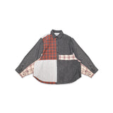kingsley patchwork shirt KINGSLEY- K2BL ESSENTIEL ANTWERP 