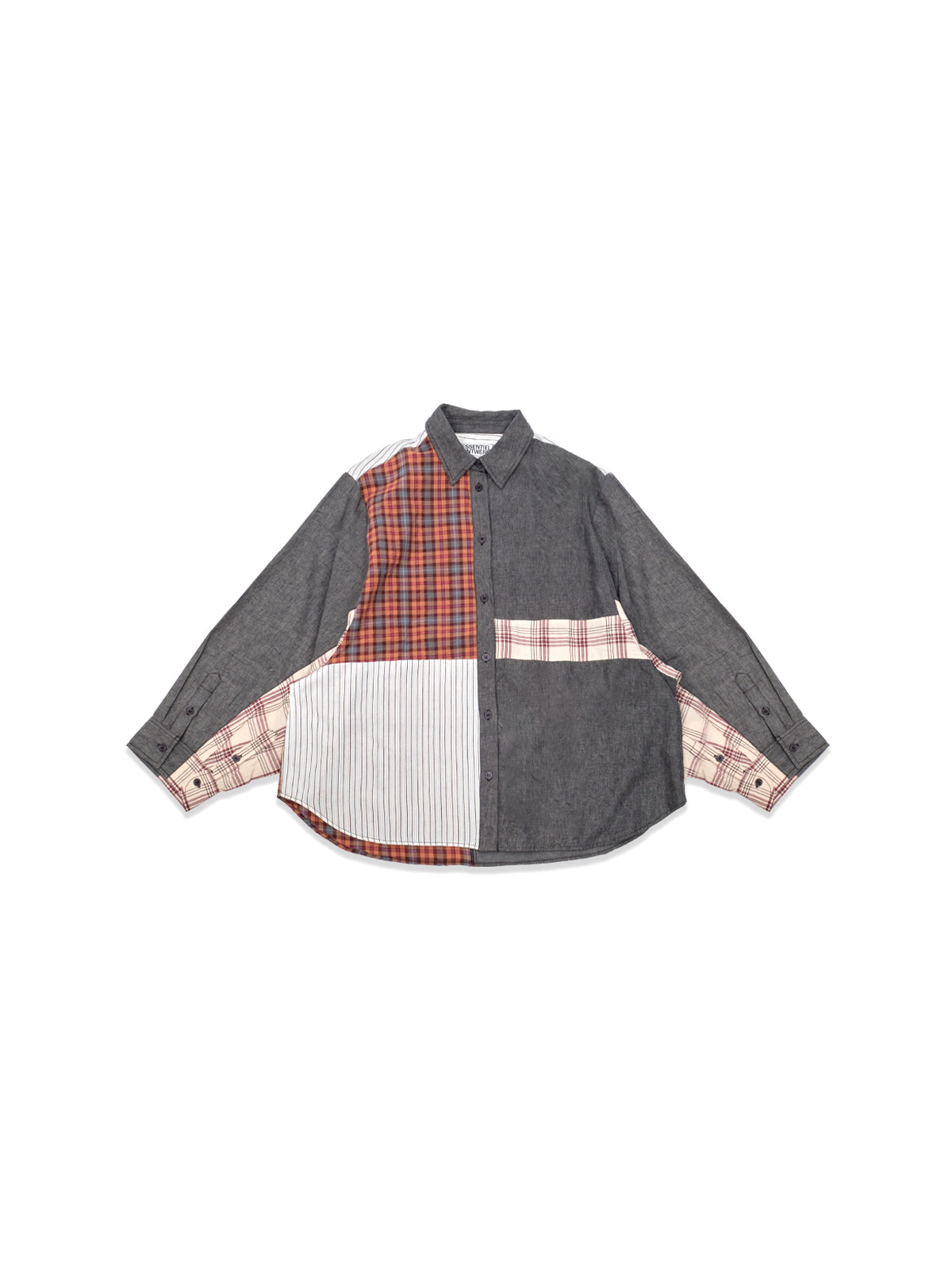 kingsley patchwork shirt KINGSLEY- K2BL ESSENTIEL ANTWERP 