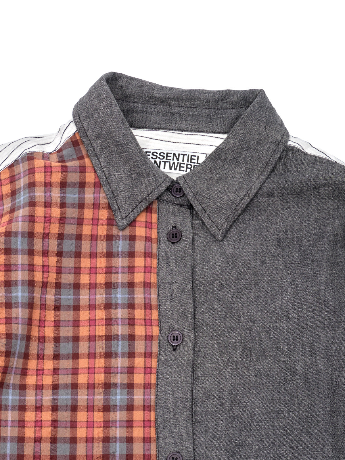 kingsley patchwork shirt KINGSLEY- K2BL ESSENTIEL ANTWERP 