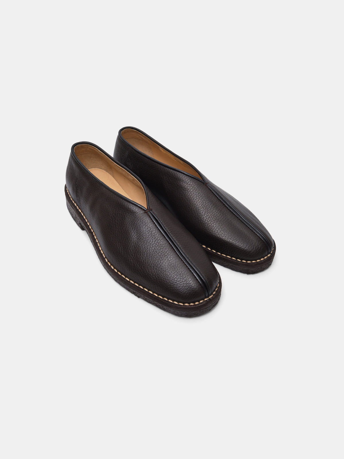 piped crepe slippers FO0292-LL205- BR449 LEMAIRE 