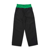 contrast waist wide trousers FW26MB105- BKGN LII 