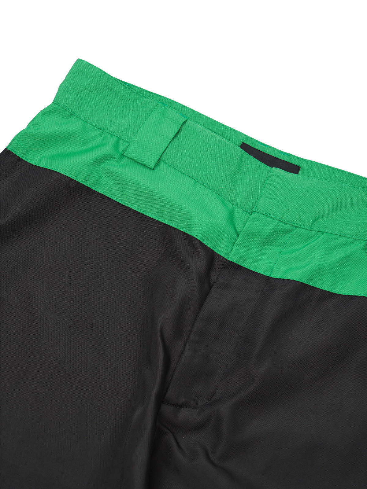 contrast waist wide trousers FW26MB105- BKGN LII 