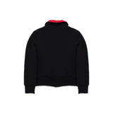 reversible high-neck zip jersey jacket FW26UO102- BKRD LII 
