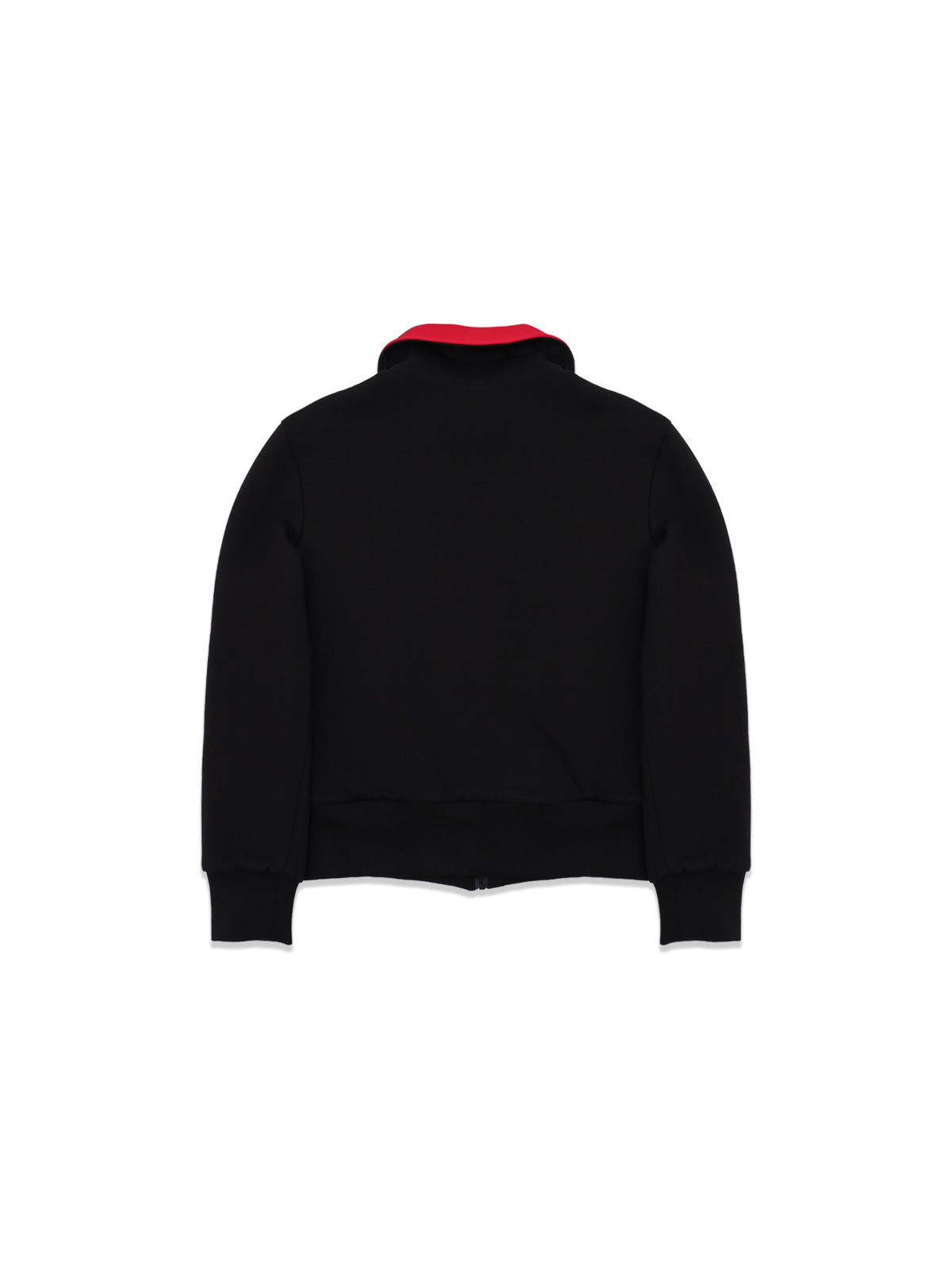 reversible high-neck zip jersey jacket FW26UO102- BKRD LII 