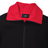 reversible high-neck zip jersey jacket FW26UO102- BKRD LII 