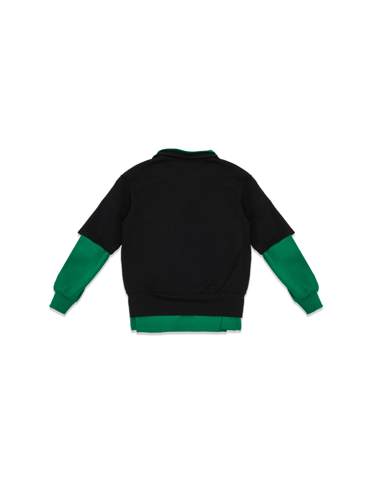double-layered polo FW26UT401- BKGN LII 