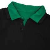 double-layered polo FW26UT401- BKGN LII 
