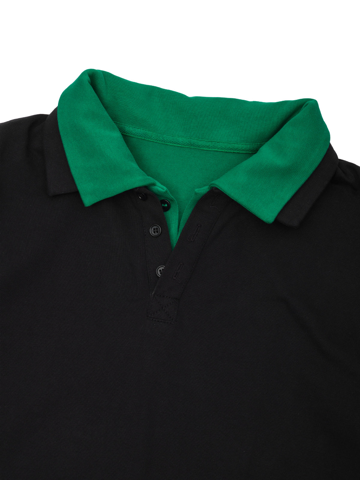 double-layered polo FW26UT401- BKGN LII 