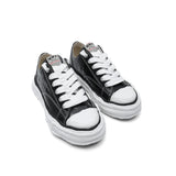 peterson23 wrinkled leather low-top sneakers A17FW728- BK MAISON MIHARA YASUHIRO 