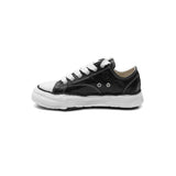 peterson23 wrinkled leather low-top sneakers A17FW728- BK MAISON MIHARA YASUHIRO 