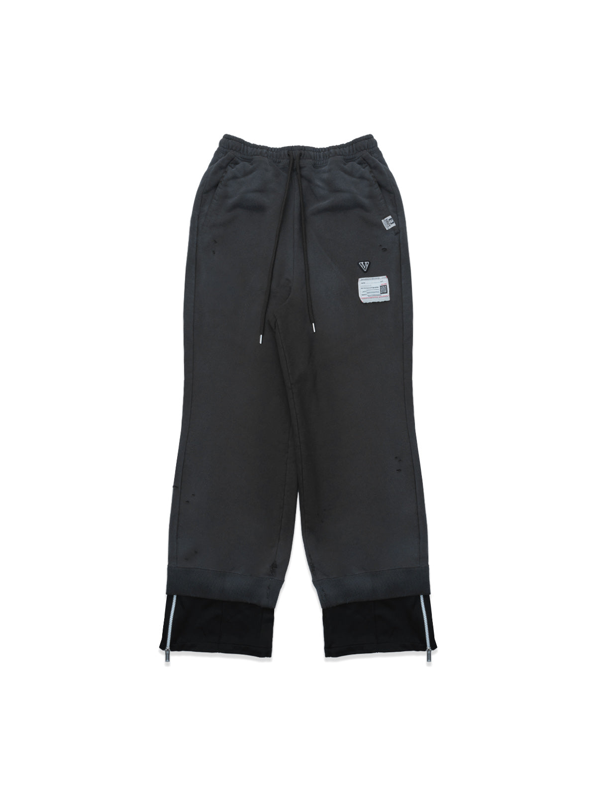 track pants layered sweat pants A17PT582- BK MAISON MIHARA YASUHIRO 