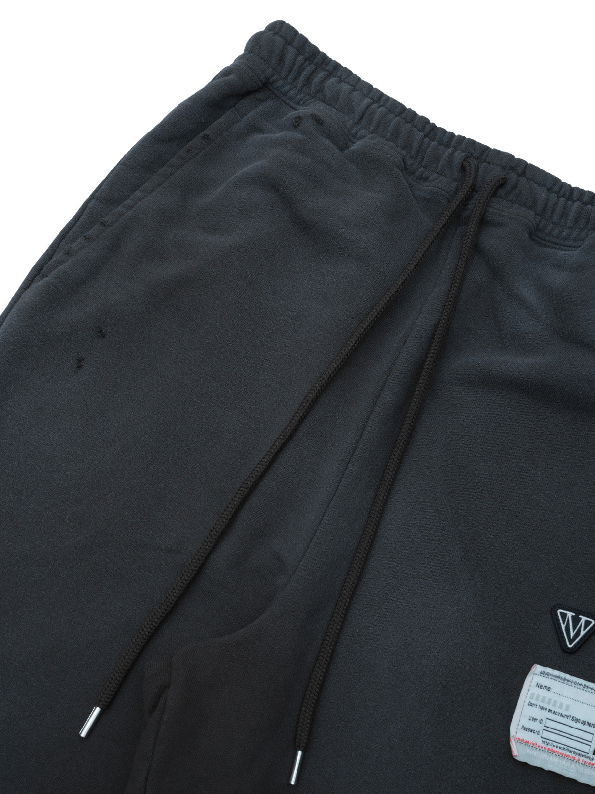 track pants layered sweat pants A17PT582- BK MAISON MIHARA YASUHIRO 