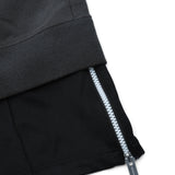 track pants layered sweat pants A17PT582- BK MAISON MIHARA YASUHIRO 