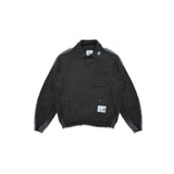 sweat pullover combined knit pullover A17SW532- BRW MAISON MIHARA YASUHIRO 
