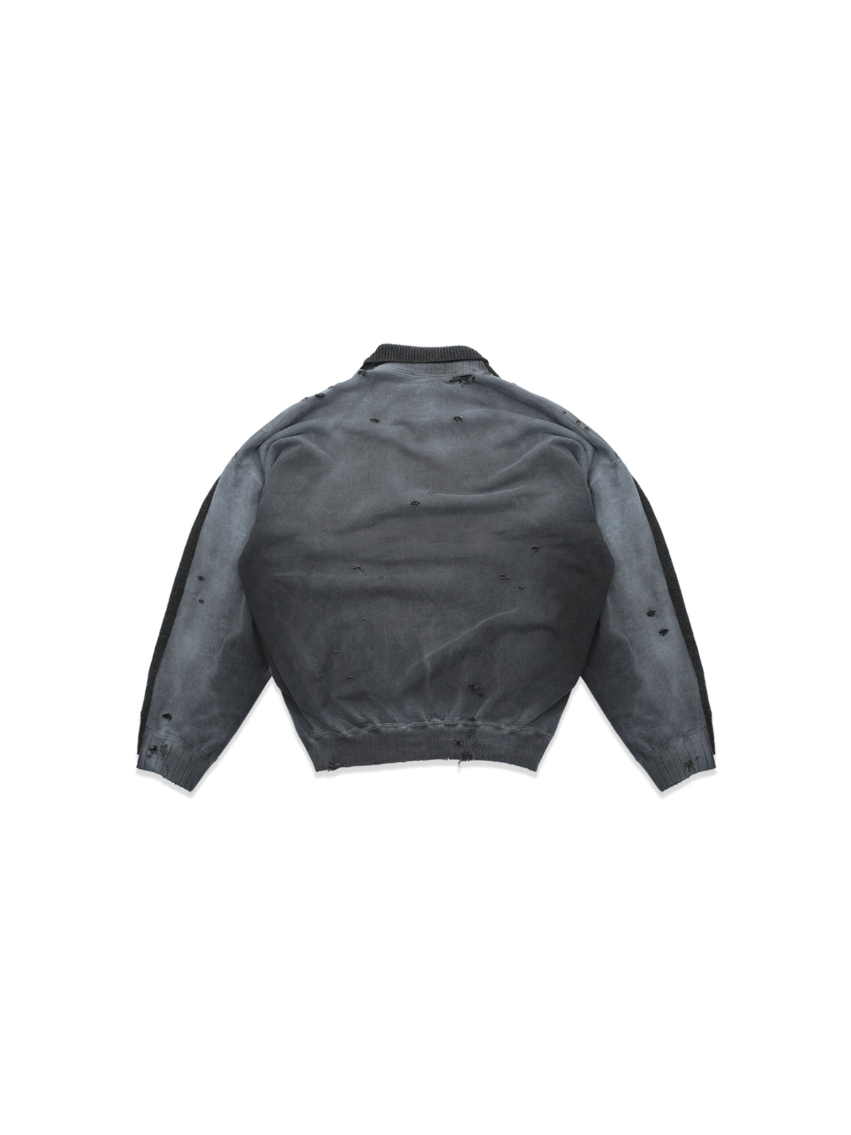 sweat pullover combined knit pullover A17SW532- BRW MAISON MIHARA YASUHIRO 