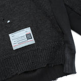 sweat pullover combined knit pullover A17SW532- BRW MAISON MIHARA YASUHIRO 