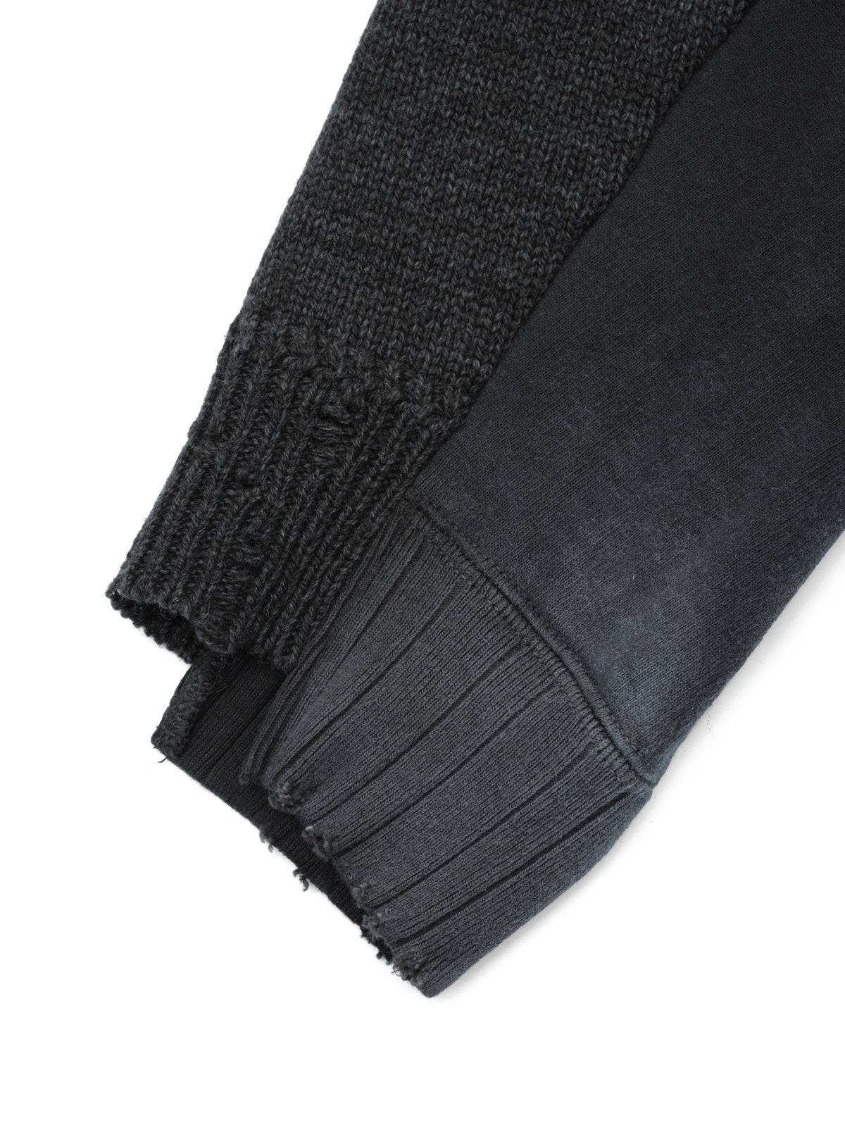 sweat pullover combined knit pullover A17SW532- BRW MAISON MIHARA YASUHIRO 