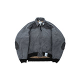 damaged black satin blouson J17BL171- BK MAISON MIHARA YASUHIRO 