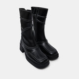 malene black ankle boots E8-2623- BK MIISTA 