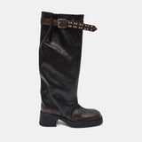 kristel brown tall boots E8-3995- BR MIISTA 