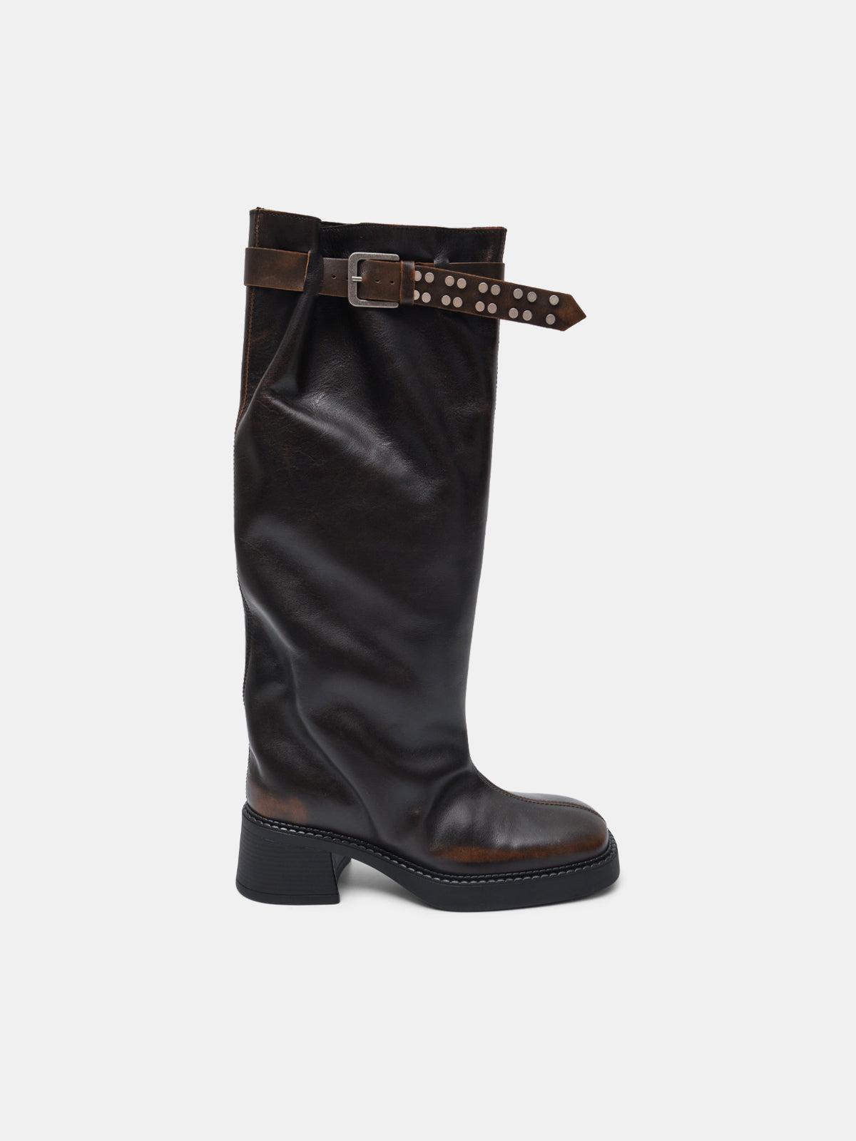 kristel brown tall boots E8-3995- BR MIISTA 