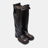 kristel brown tall boots E8-3995- BR MIISTA 
