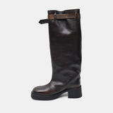 kristel brown tall boots E8-3995- BR MIISTA 