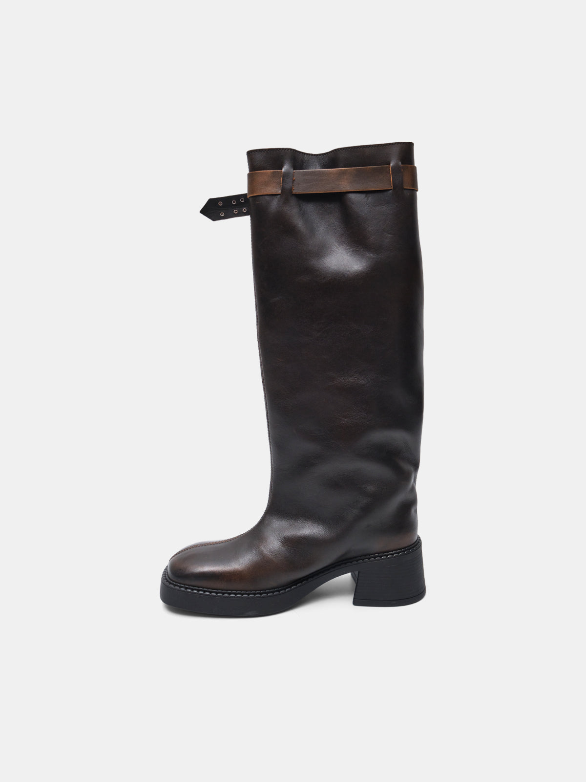 kristel brown tall boots E8-3995- BR MIISTA 