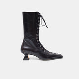 emile black lace ankle boots MI-5545- BK MIISTA 