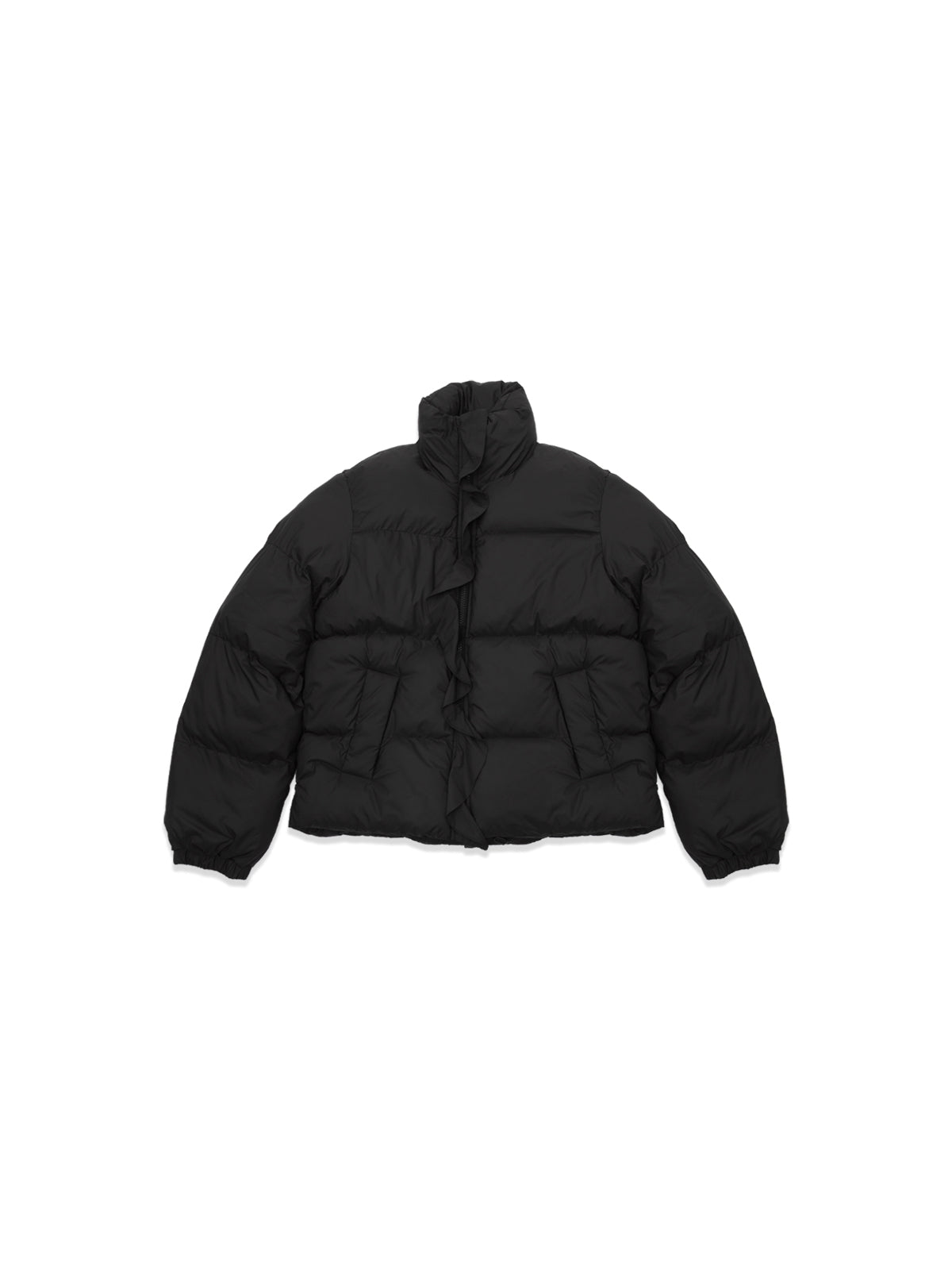 ambra short puffer jacket V35FW26- BK OPÉRASPORT 