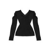 cheer v neck W4266CBS- BK OUR LEGACY 