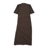 draped skirt midi dress 116179265- 265 ROTATE 