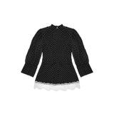 minidress ls lace detail 116246000- 1000 ROTATE 