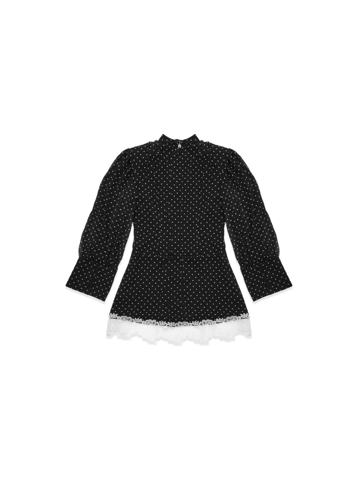 minidress ls lace detail 116246000- 1000 ROTATE 
