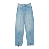 betty straight denim zip jeans 1165341468- 1468 ROTATE 