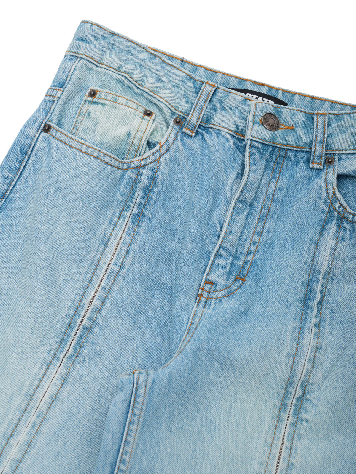 betty straight denim zip jeans 1165341468- 1468 ROTATE 