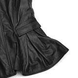 liloua peplum leather top 116572100- 100 ROTATE 